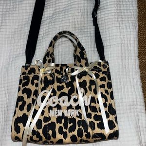 Coach Leopard Cargo Tote Bag